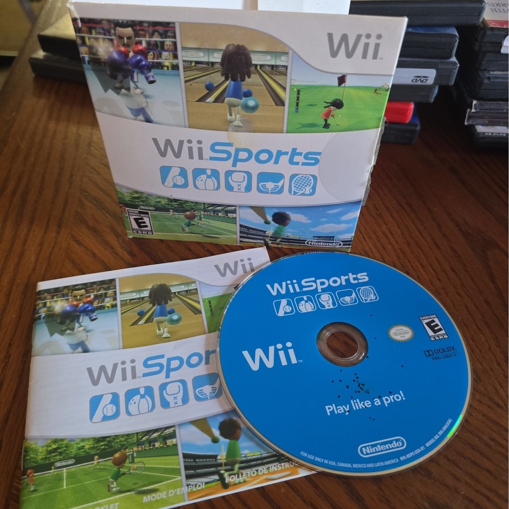 Nintendo Wii Sports Game 2006 In Cardboard Sleeve With Manual